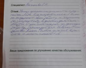 Хабибуллин Альберт Рамильевич о работе Вагановой Галины
